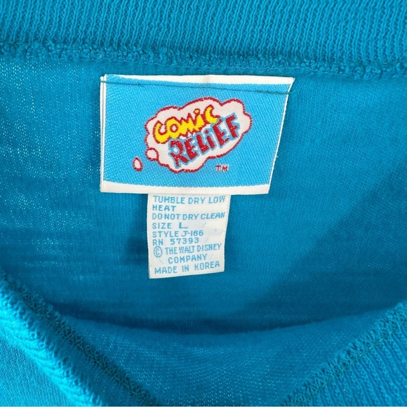 Vintage 80's Comic Relief Minnie Mouse Crewneck Sweatshirt Size Large - Picture 3 of 7